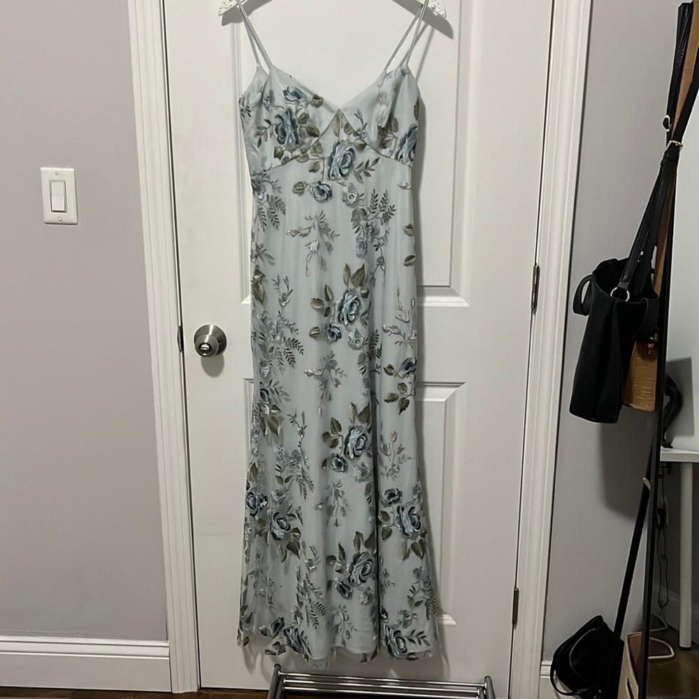 Jenny Yoo, Julianna, Style: 1767, color: serenity blue. Size 4, altered length